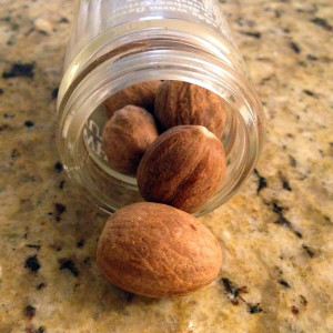 Nutmeg.. the nut and nothin' but the whole nut!